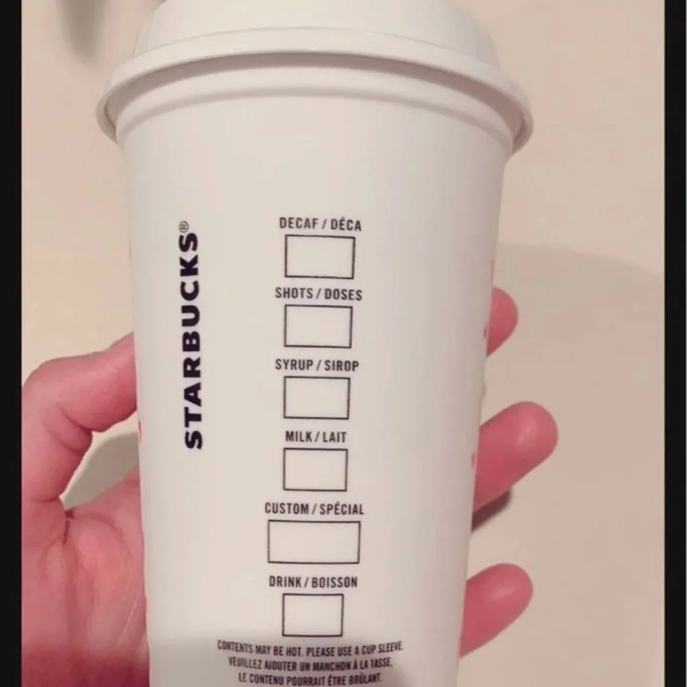 Starbucks color changing hot cup